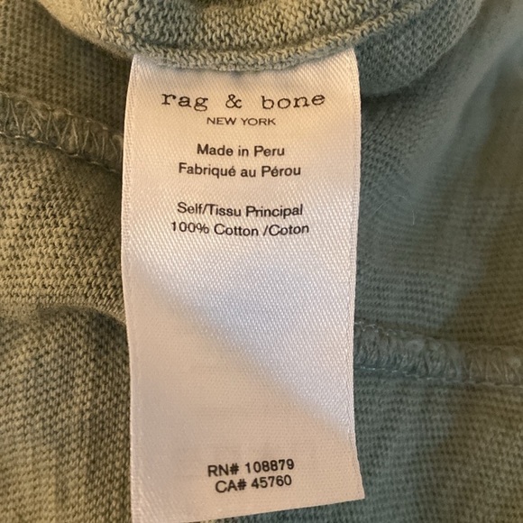 rag & bone Light Green Short Sleeve Tee - Picture 8 of 10